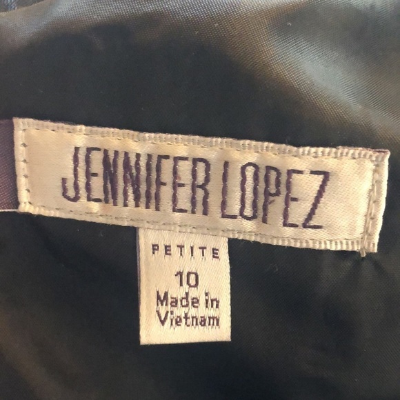Jennifer Lopez Sleeveless Black Tweed Waisted Fit and Flair Dress Size 10 - Picture 10 of 14